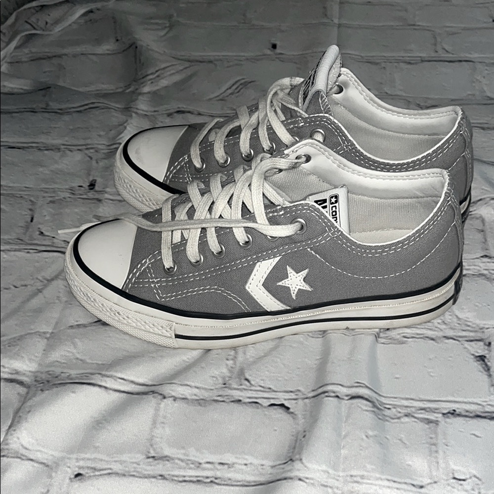 Converse Gray and White Chuck Taylor Sneakers